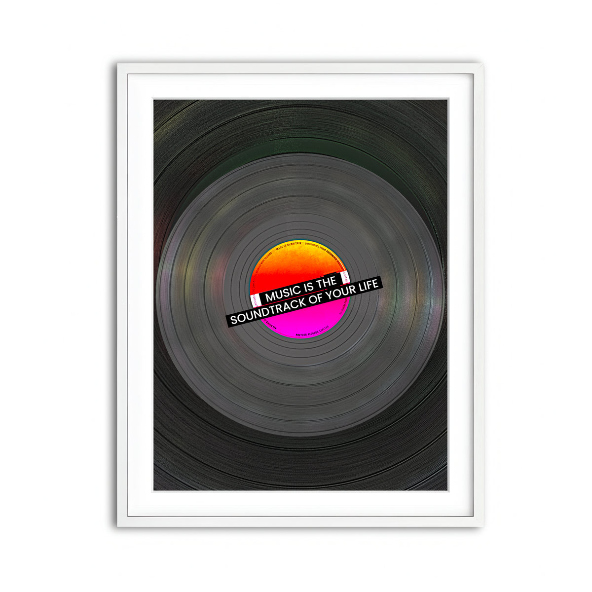 Framed Print 3x4 White