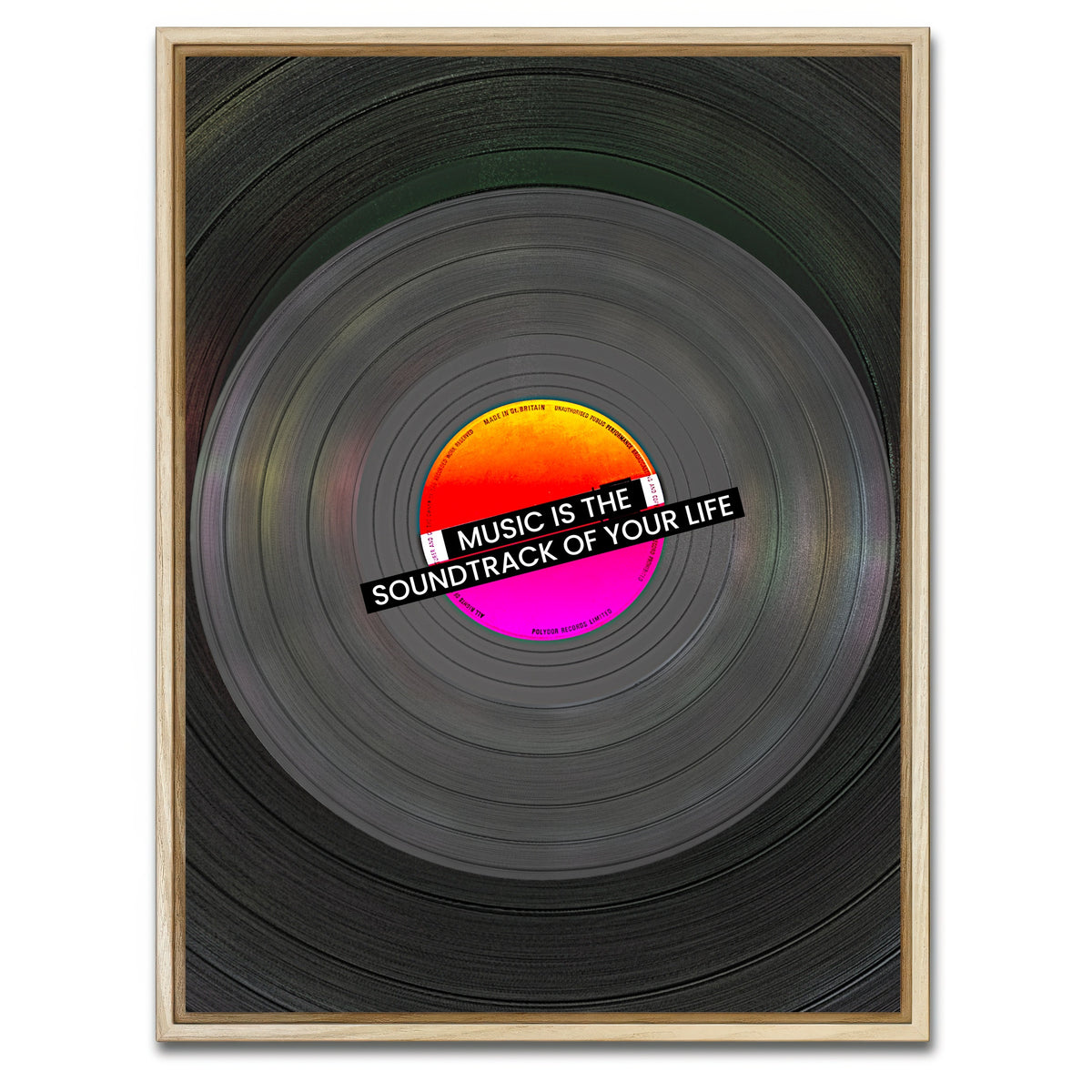 AUTO-MOCKUP WHITE | Disc design | 1 Piece | Natural Framed Canvas | group=3x4