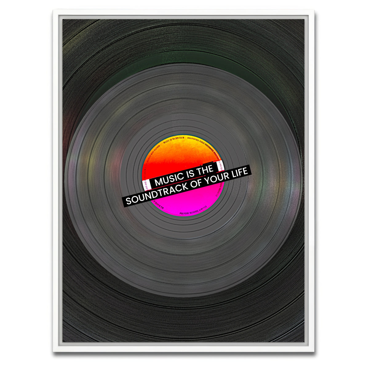 AUTO-MOCKUP WHITE | Disc design | 1 Piece | White Framed Canvas | group=3x4