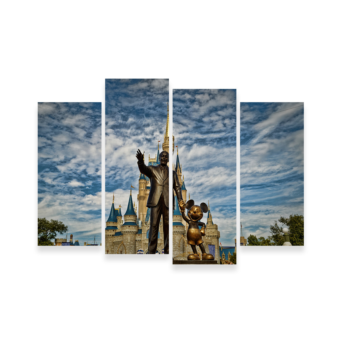 Disney World Magic Kingdom 5 Panel hotsell Canvas Print Wall Art