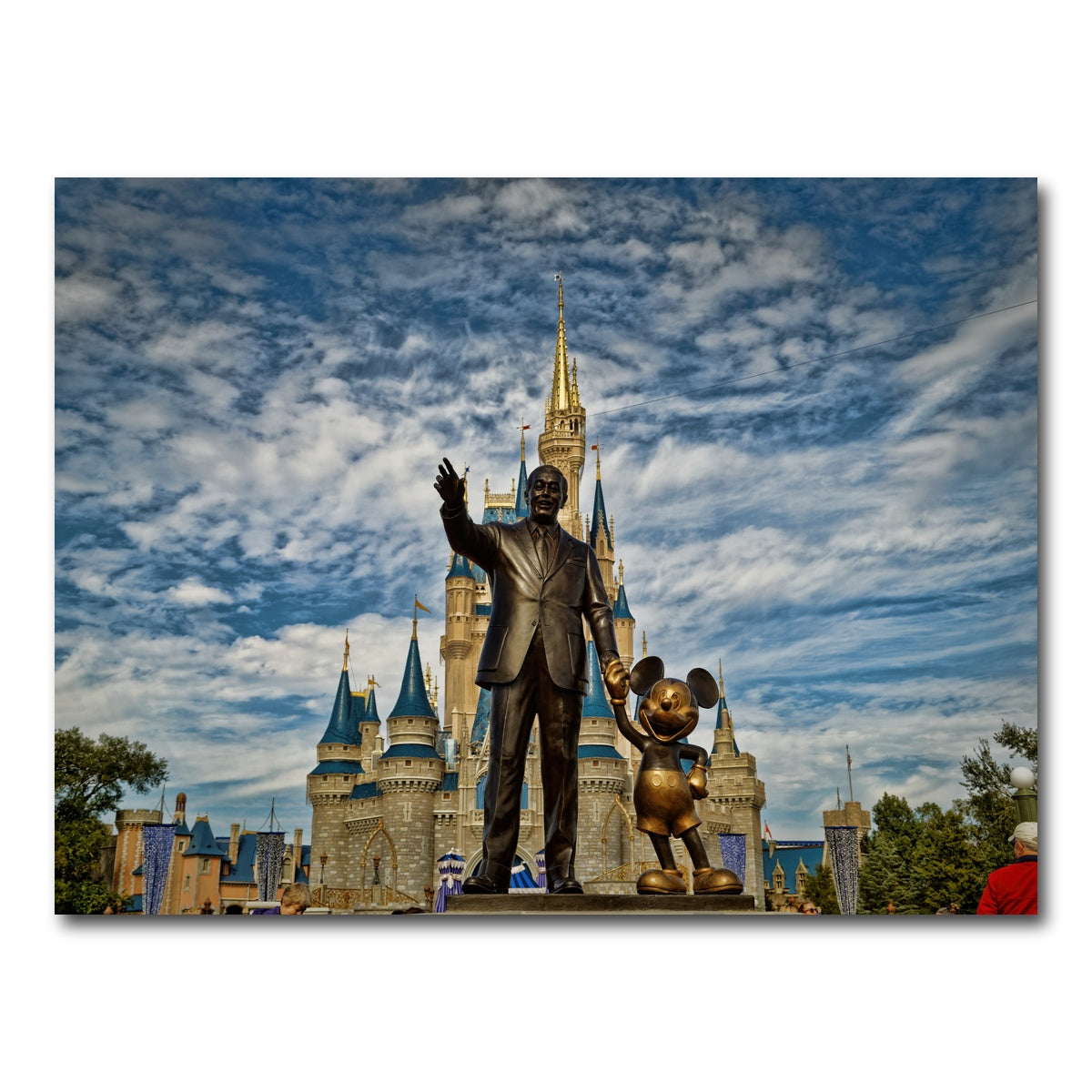 AUTO-MOCKUP WHITE | Disney World's Magic Kingdom | 1 Piece | Gallery Wrap Canvas | group=4x3