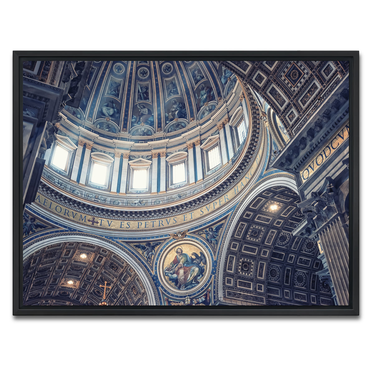 AUTO-MOCKUP WHITE | Divine Light | 1 Piece | Black Framed Canvas | group=4x3