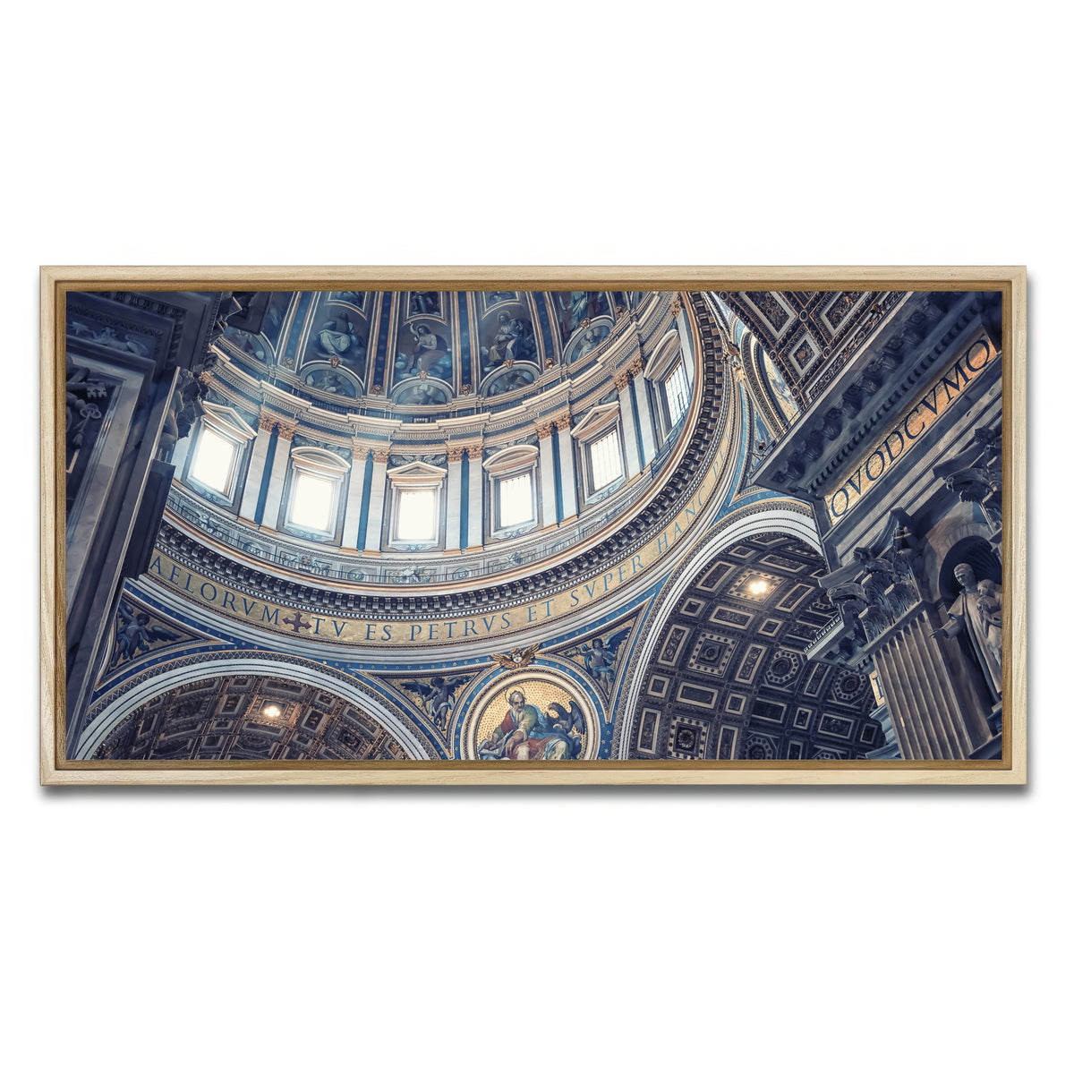 AUTO-MOCKUP WHITE | Divine Light | 1 Piece | Natural Framed Canvas | group=2x1