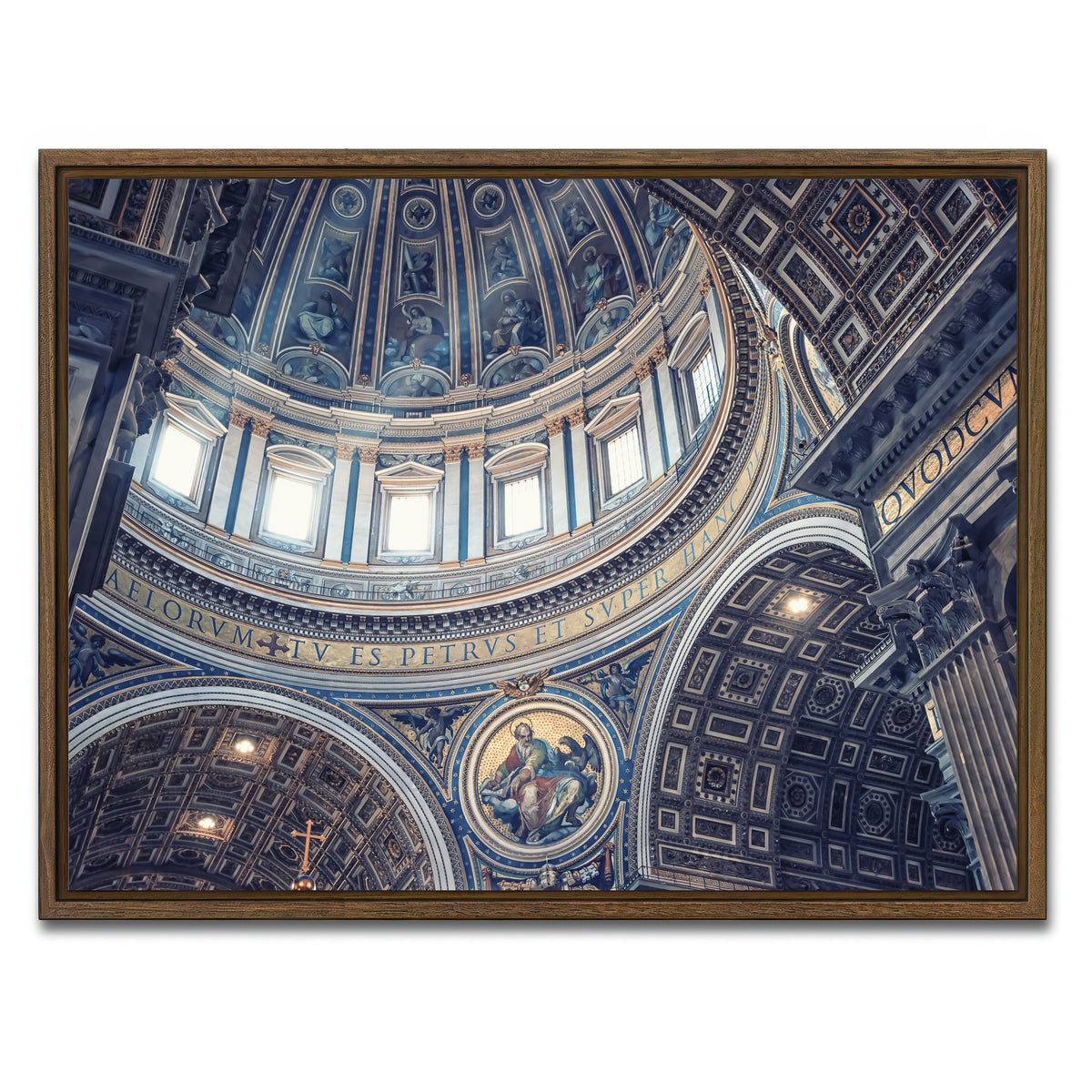 AUTO-MOCKUP WHITE | Divine Light | 1 Piece | Walnut Framed Canvas | group=4x3