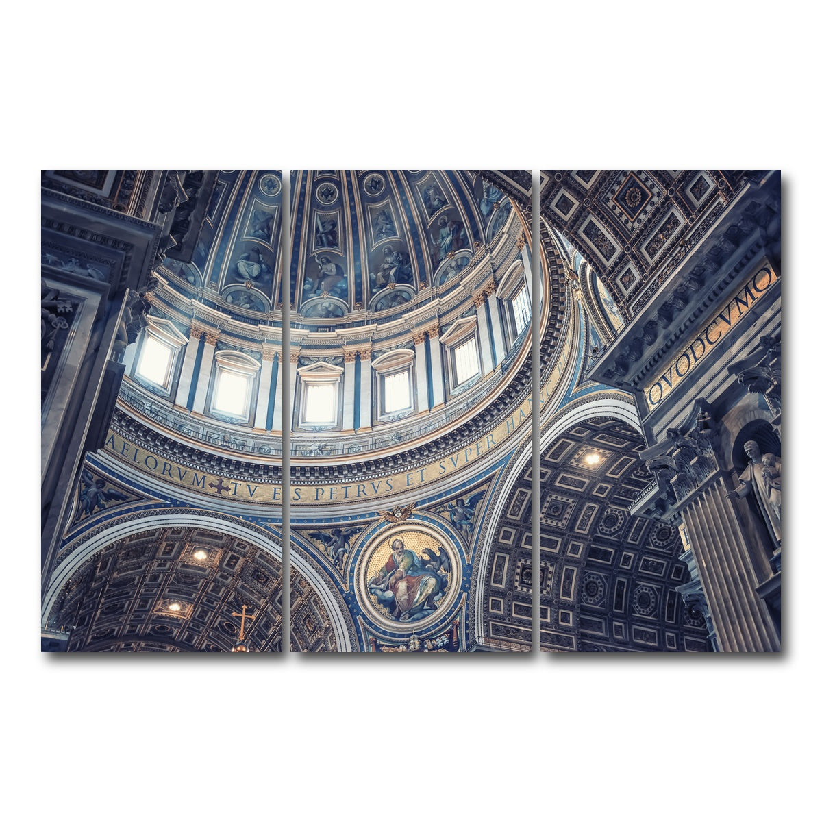 AUTO-MOCKUP WHITE | Divine Light | 3 Piece | Gallery Wrap Canvas | group=12x24