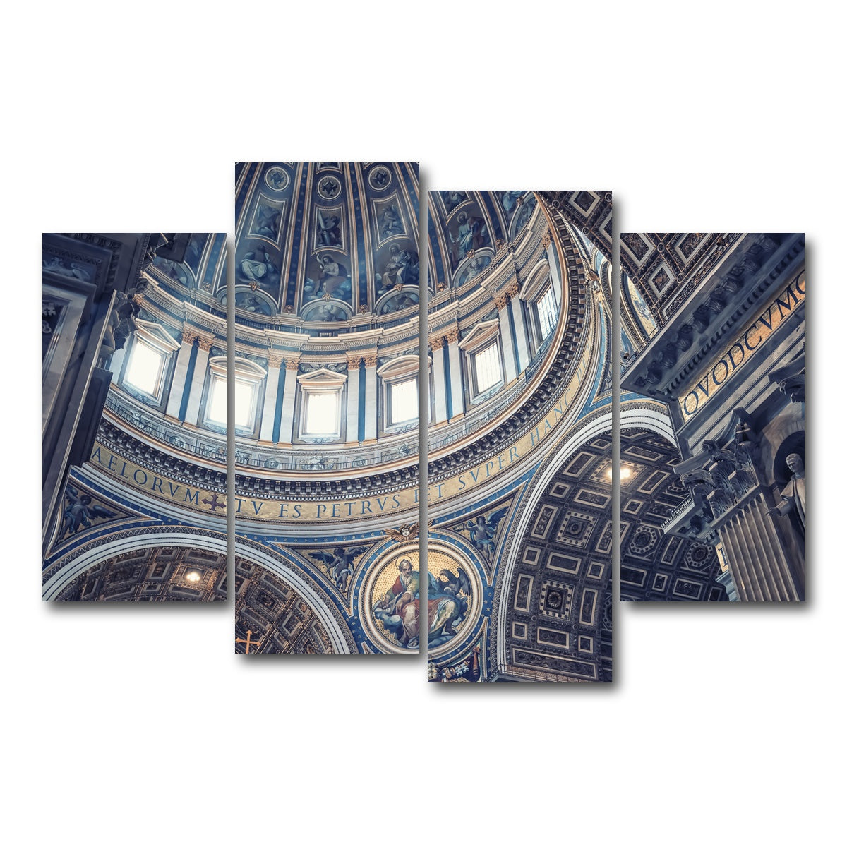 AUTO-MOCKUP WHITE | Divine Light | 4 Piece | Gallery Wrap Canvas | group=4_short