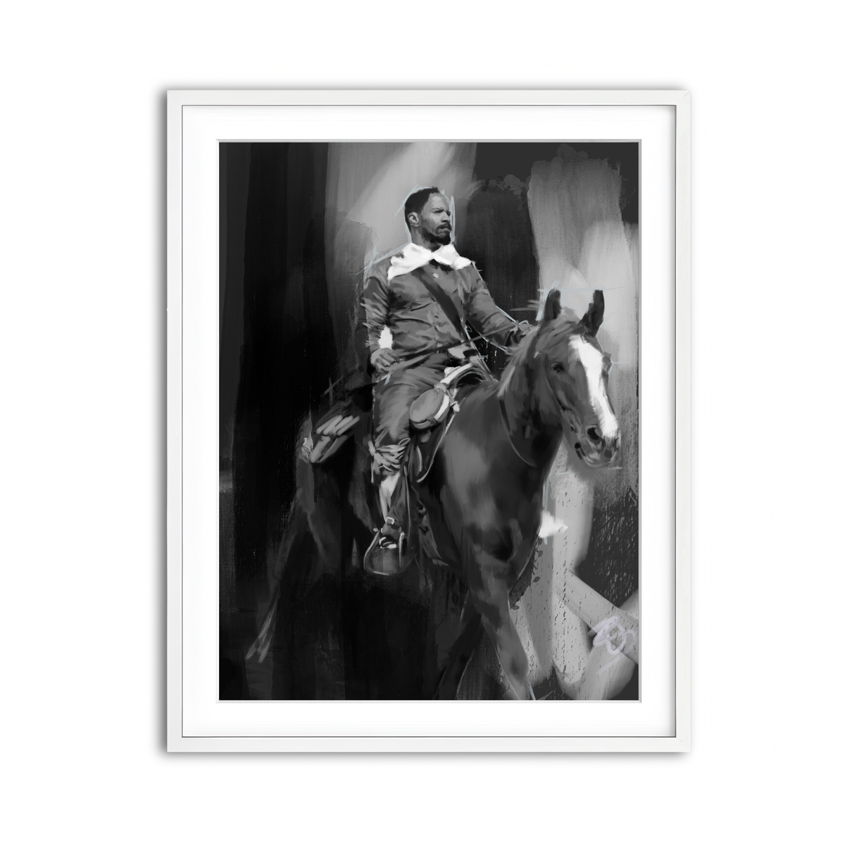 Framed Print 3x4 White