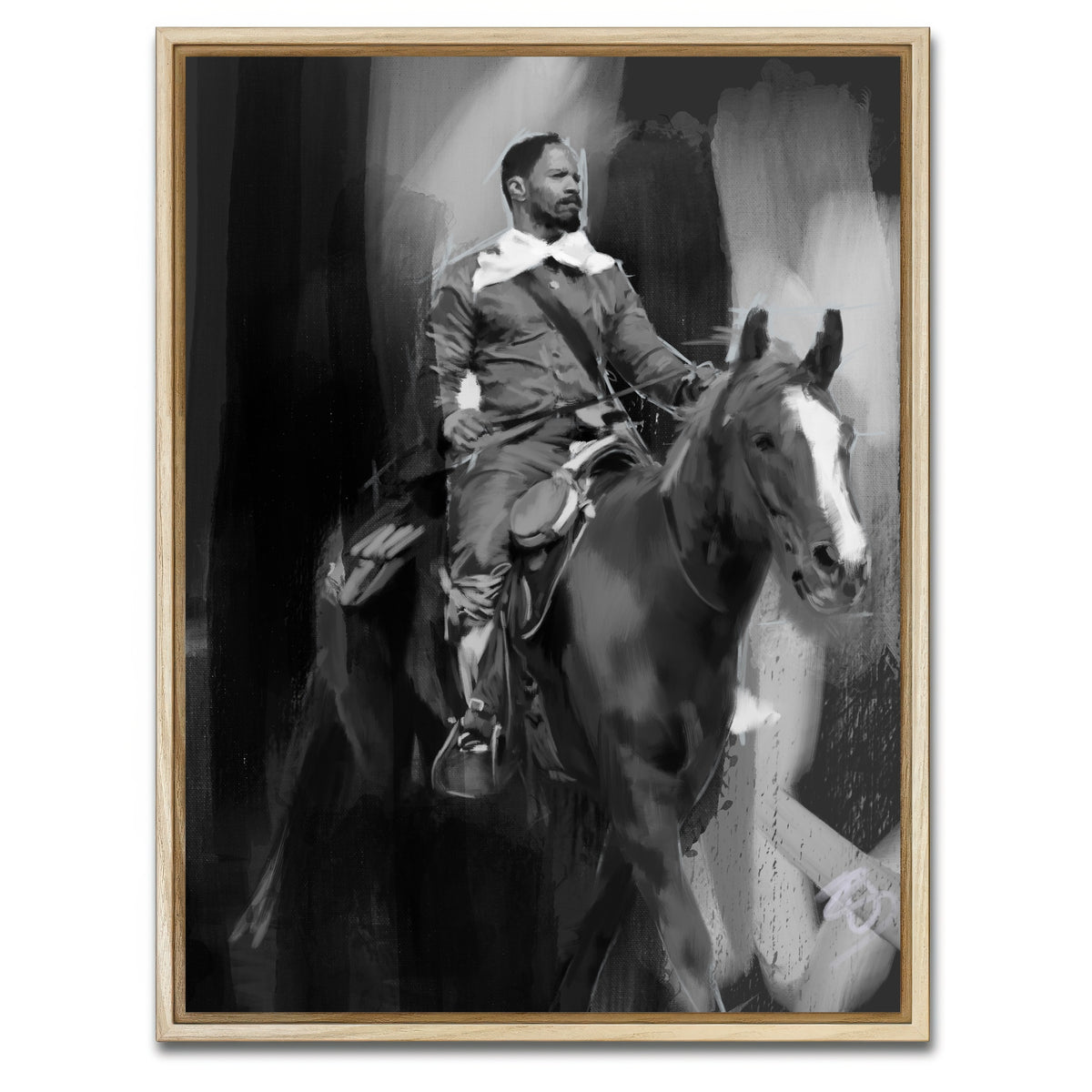 AUTO-MOCKUP WHITE | Django Unchained | 1 Piece | Natural Framed Canvas | group=3x4