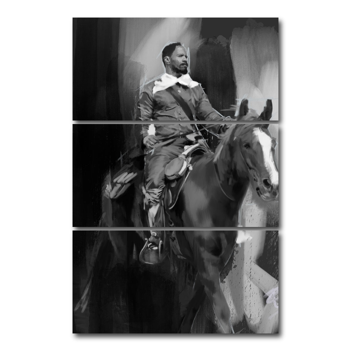 AUTO-MOCKUP WHITE | Django Unchained | 3 Piece | Gallery Wrap Canvas | group=12x24_stacked