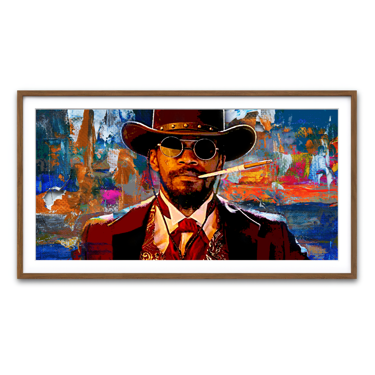 Framed Print 2x1 Walnut