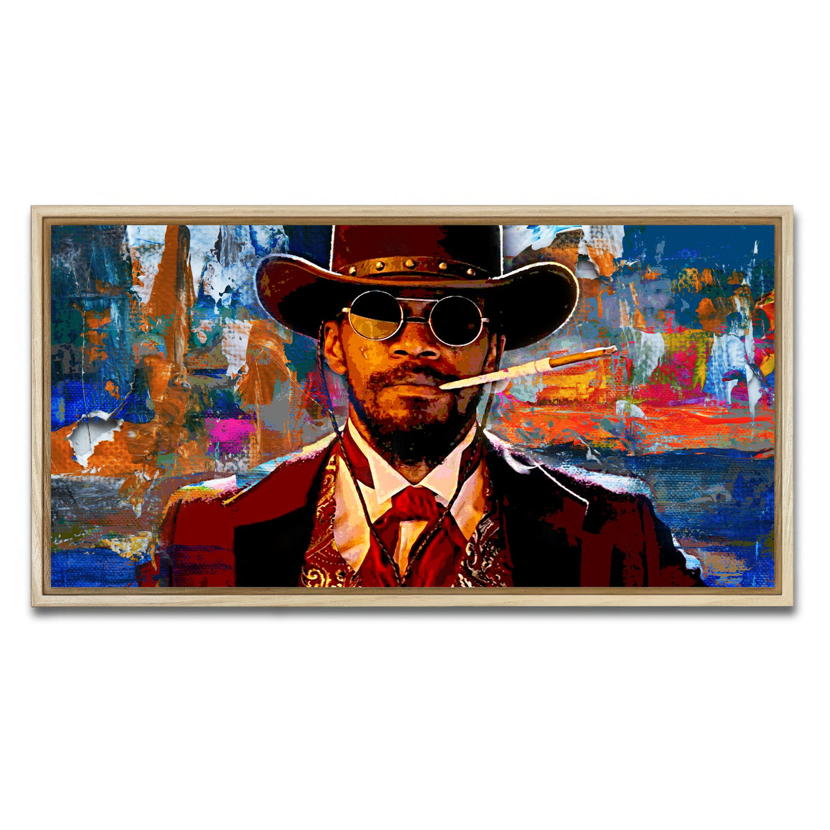 AUTO-MOCKUP WHITE | Django | 1 Piece | Natural Framed Canvas | group=2x1