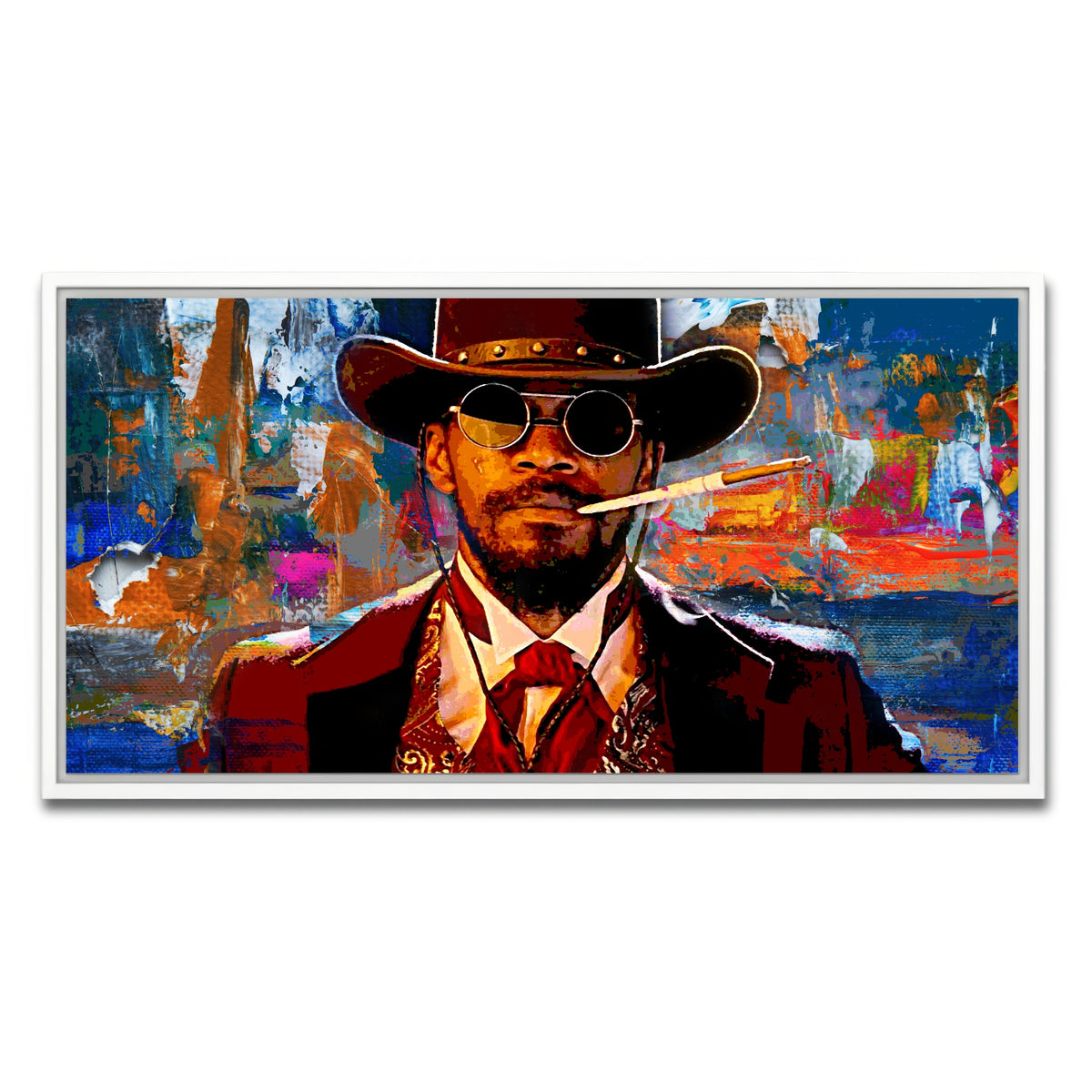 AUTO-MOCKUP WHITE | Django | 1 Piece | White Framed Canvas | group=2x1