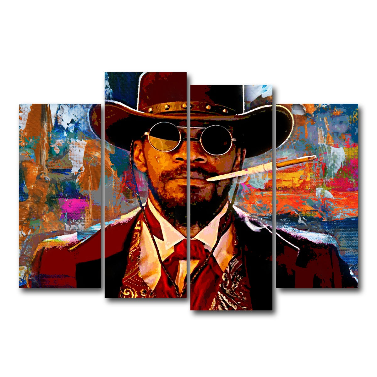 AUTO-MOCKUP WHITE | Django | 4 Piece | Gallery Wrap Canvas | group=4_normal