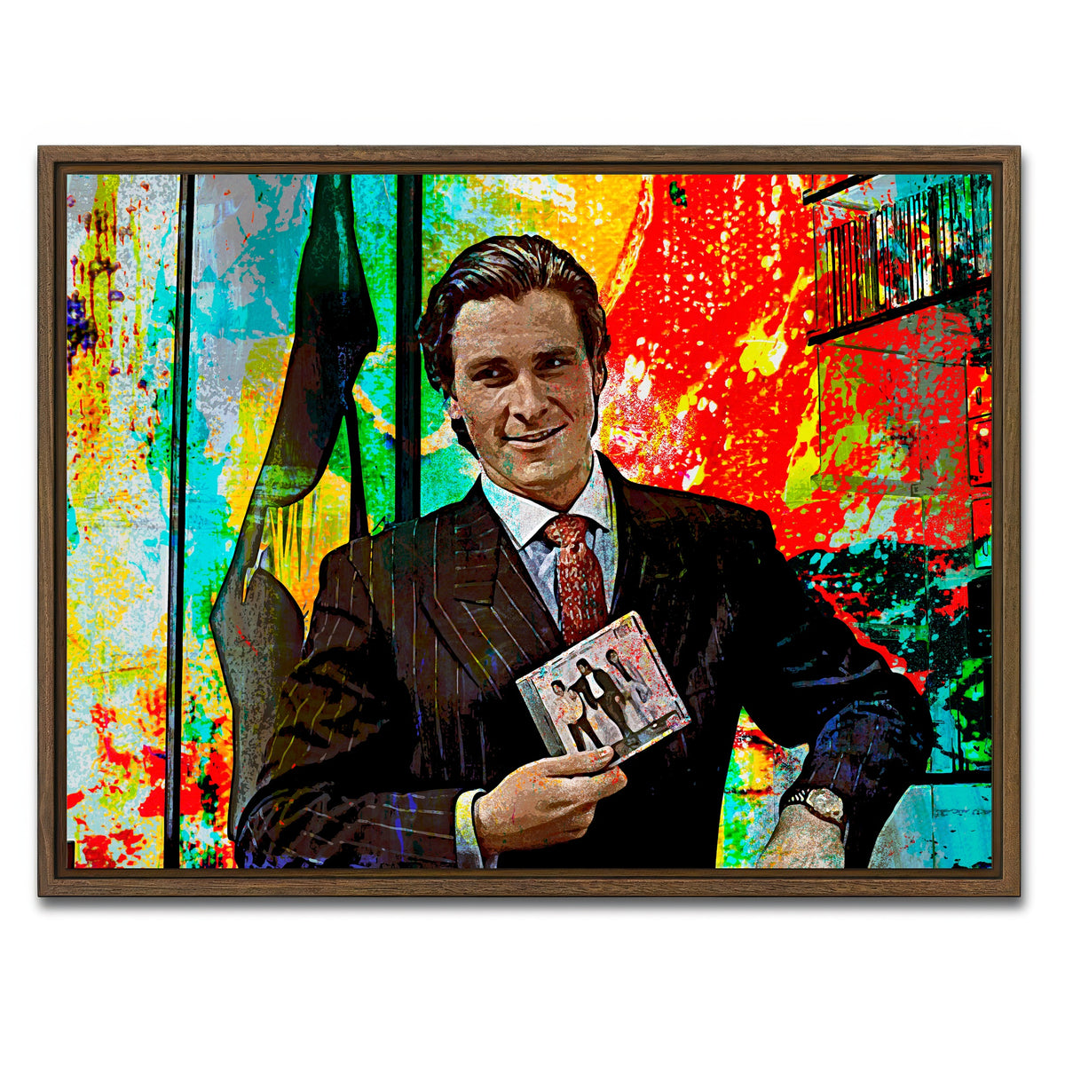 AUTO-MOCKUP WHITE | Do You Like Huey Lewis and the News | 1 Piece | Walnut Framed Canvas | group=4x3