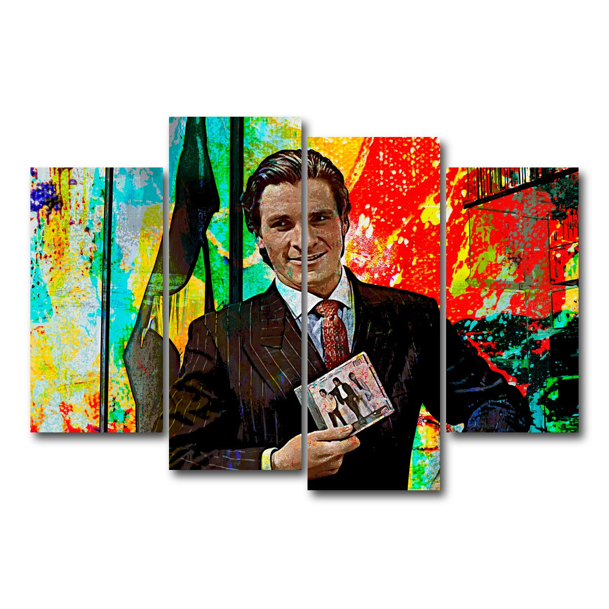 AUTO-MOCKUP WHITE | Do You Like Huey Lewis and the News | 4 Piece | Gallery Wrap Canvas | group=4_short