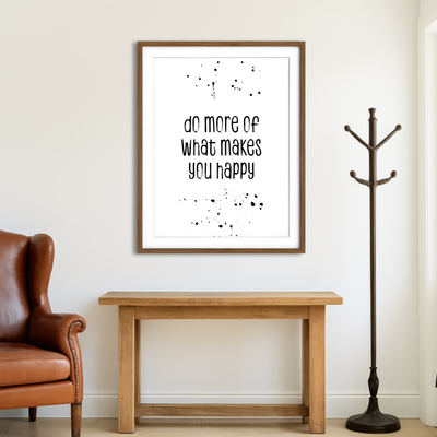 AUTO-MOCKUP ROOM | Do More of What Makes You Happy Wall Art