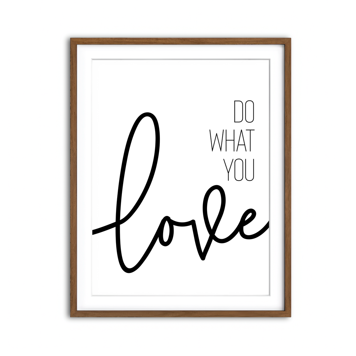 Framed Print 3x4 Walnut