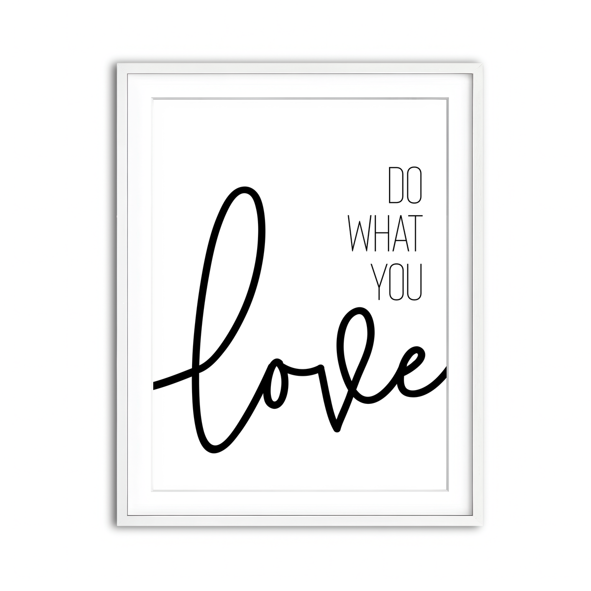 Framed Print 3x4 White