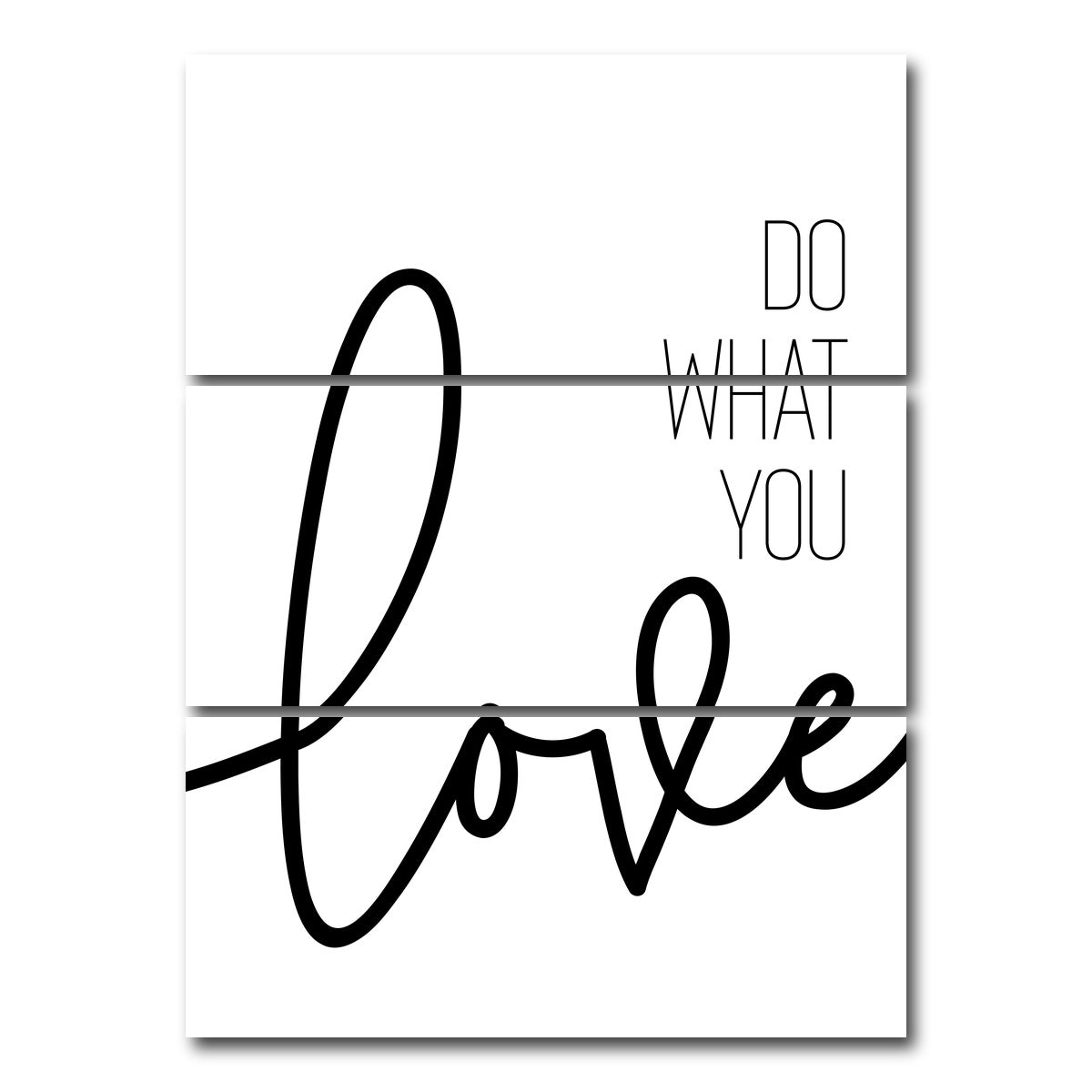 AUTO-MOCKUP WHITE | Do what you love | 3 Piece | Gallery Wrap Canvas | group=8x18_stacked