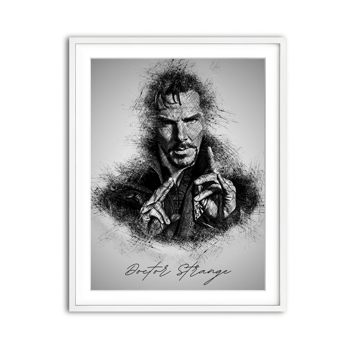 Framed Print 3x4 White