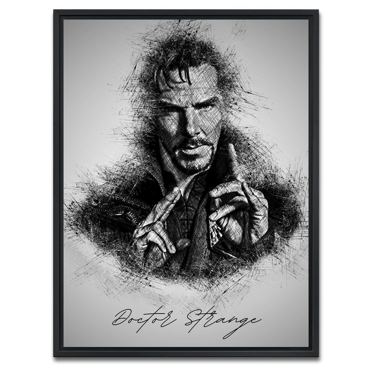 AUTO-MOCKUP WHITE | Doctor Strange | 1 Piece | Black Framed Canvas | group=3x4