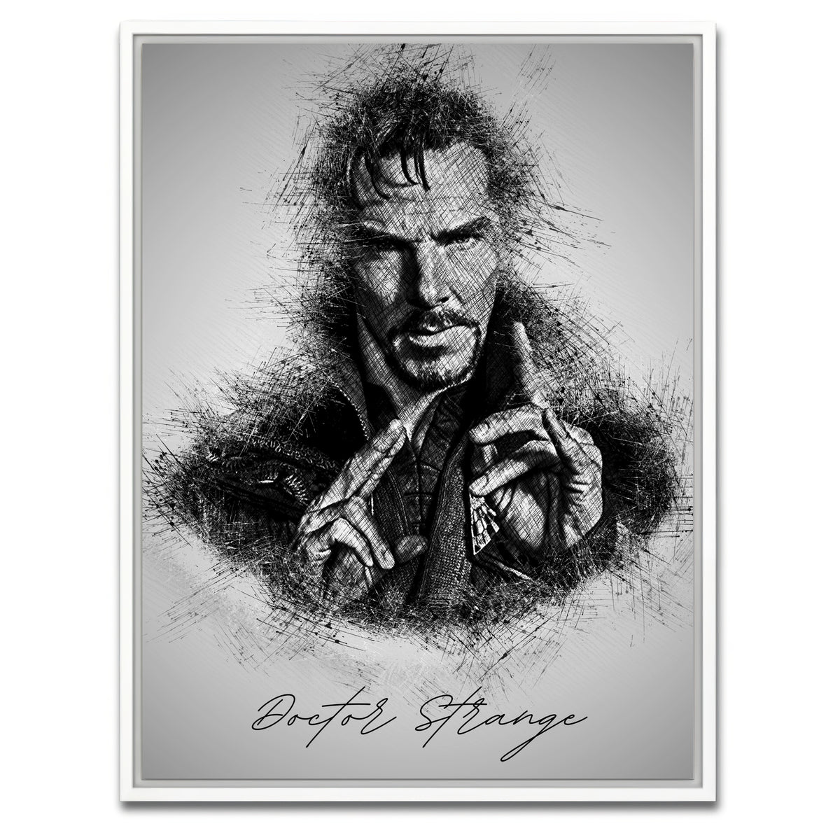 AUTO-MOCKUP WHITE | Doctor Strange | 1 Piece | White Framed Canvas | group=3x4