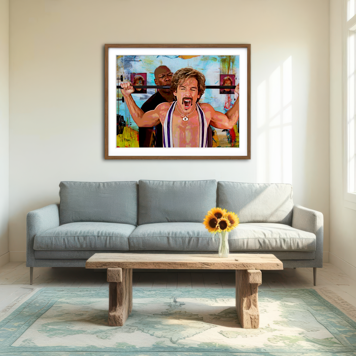 AUTO-MOCKUP ROOM | Dodgeball White Goodman Wall Art