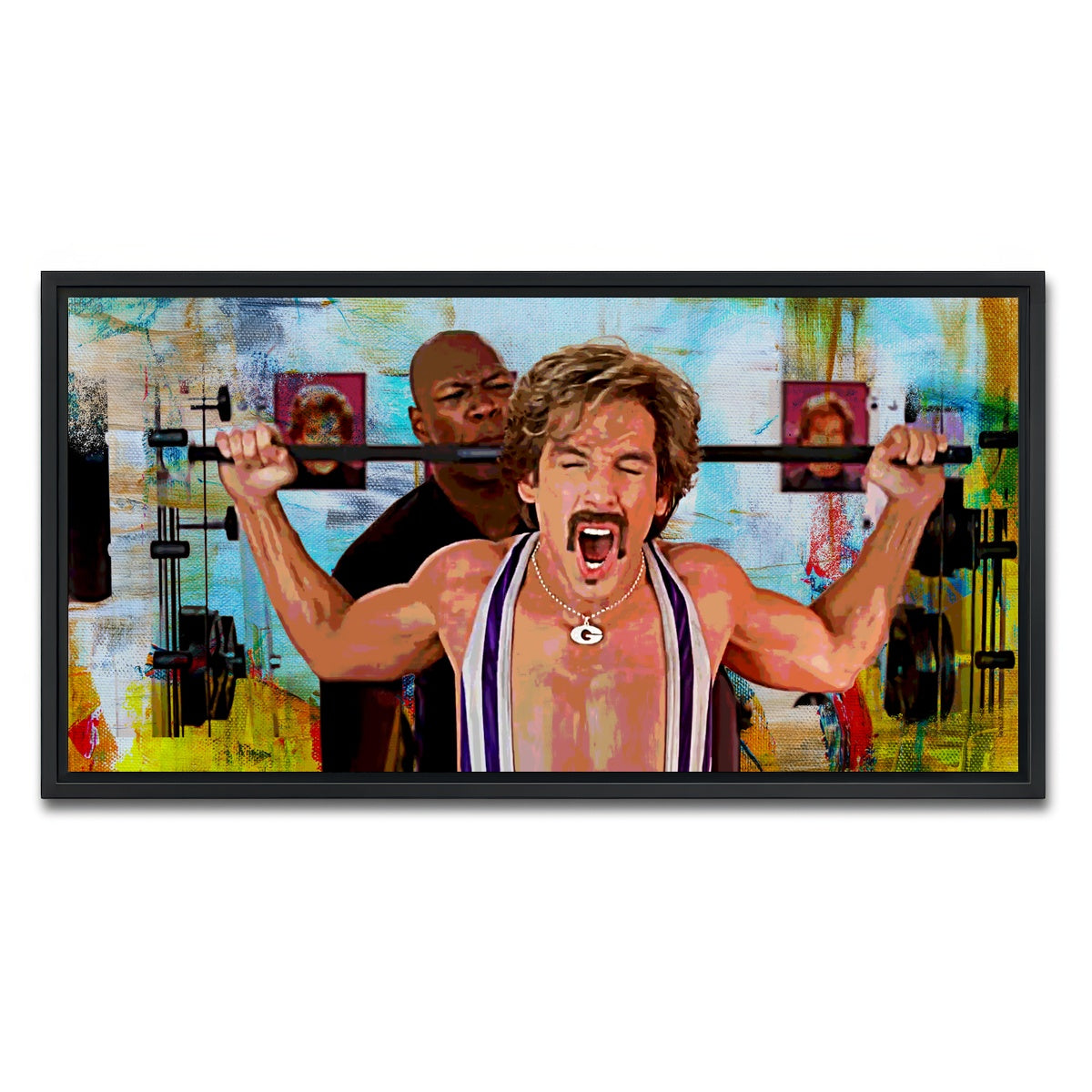 AUTO-MOCKUP WHITE | Dodgeball White Goodman | 1 Piece | Black Framed Canvas | group=2x1