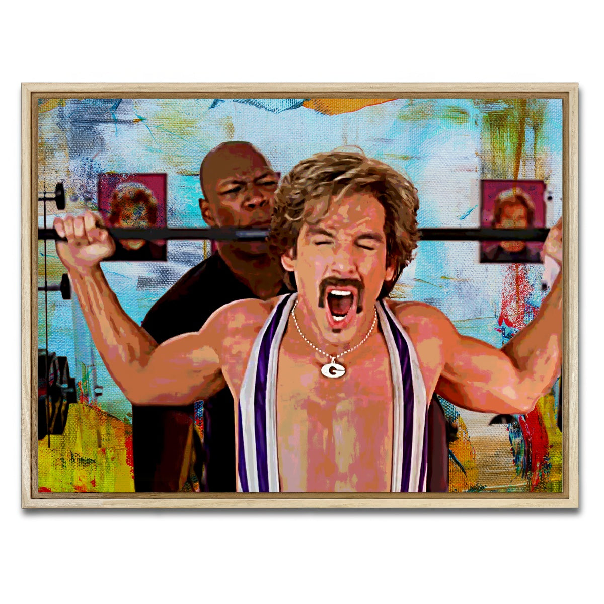 AUTO-MOCKUP WHITE | Dodgeball White Goodman | 1 Piece | Natural Framed Canvas | group=4x3