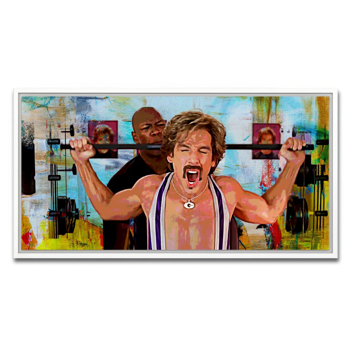 AUTO-MOCKUP WHITE | Dodgeball White Goodman | 1 Piece | White Framed Canvas | group=2x1
