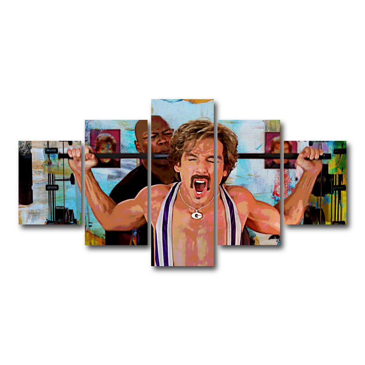 AUTO-MOCKUP WHITE | Dodgeball White Goodman | 5 Piece | Gallery Wrap Canvas | group=5_short