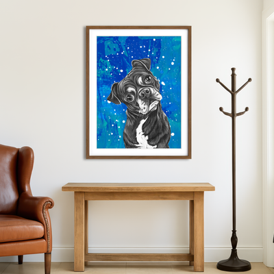 AUTO-MOCKUP ROOM | Dog Canvas Art Wall Art