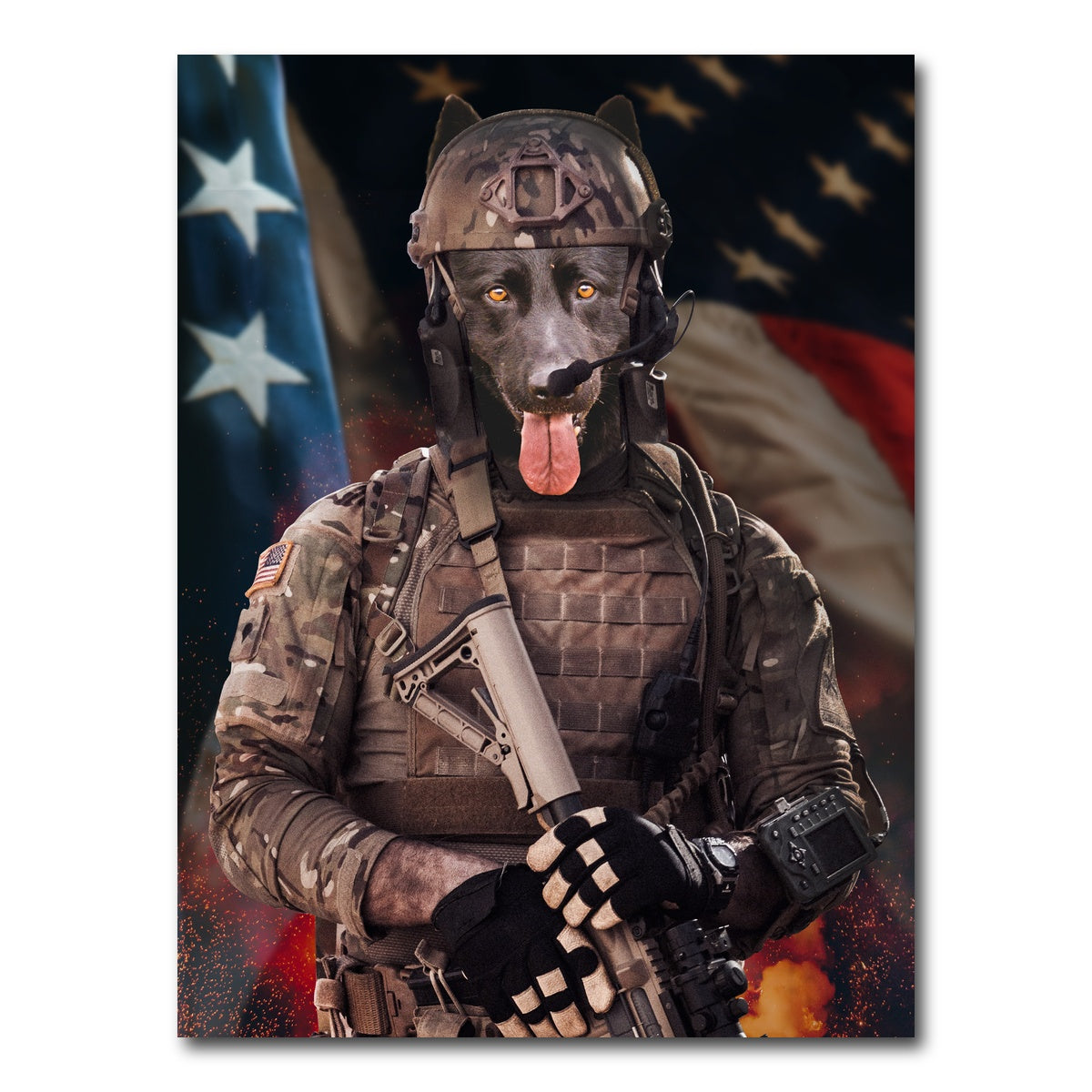 AUTO-MOCKUP WHITE | Dogger Soldier | 1 Piece | Gallery Wrap Canvas | group=3x4