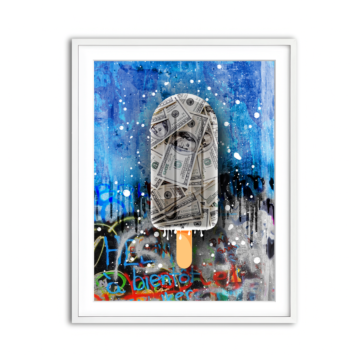 Framed Print 3x4 White