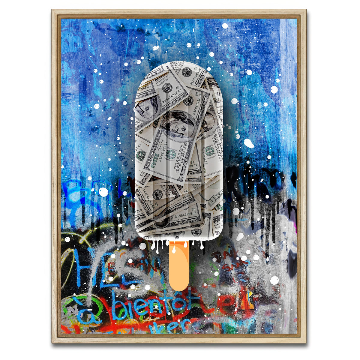 AUTO-MOCKUP WHITE | Dollar candy | 1 Piece | Natural Framed Canvas | group=3x4