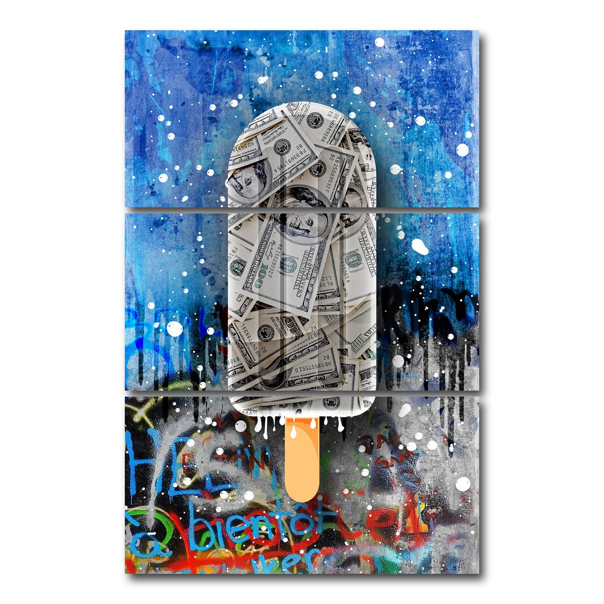 AUTO-MOCKUP WHITE | Dollar candy | 3 Piece | Gallery Wrap Canvas | group=12x24_stacked