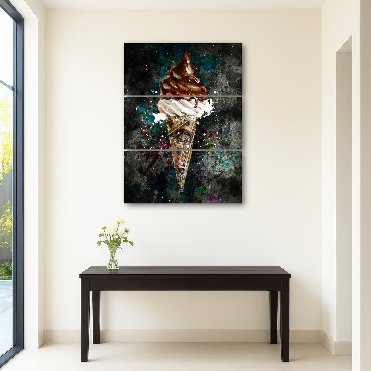 AUTO-MOCKUP ROOM | Dollar cone canvas art