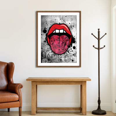 AUTO-MOCKUP ROOM | Dollar Tongue Canvas Art Wall Art