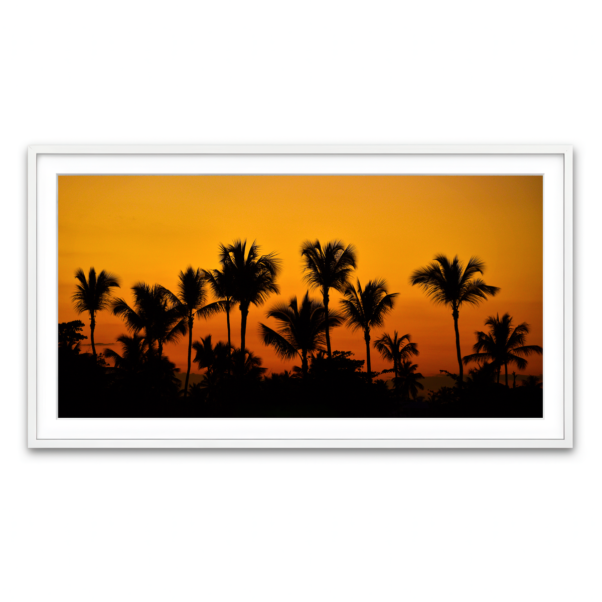 Framed Print 2x1 White