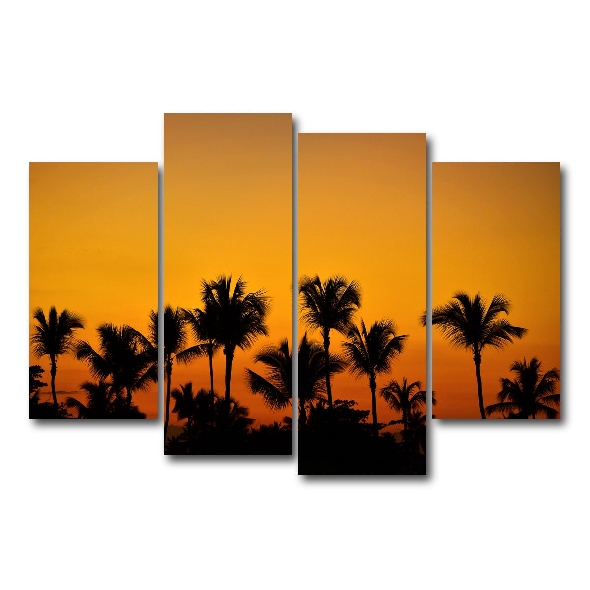 AUTO-MOCKUP WHITE | Dominican Sunset 2 | 4 Piece | Gallery Wrap Canvas | group=4_short