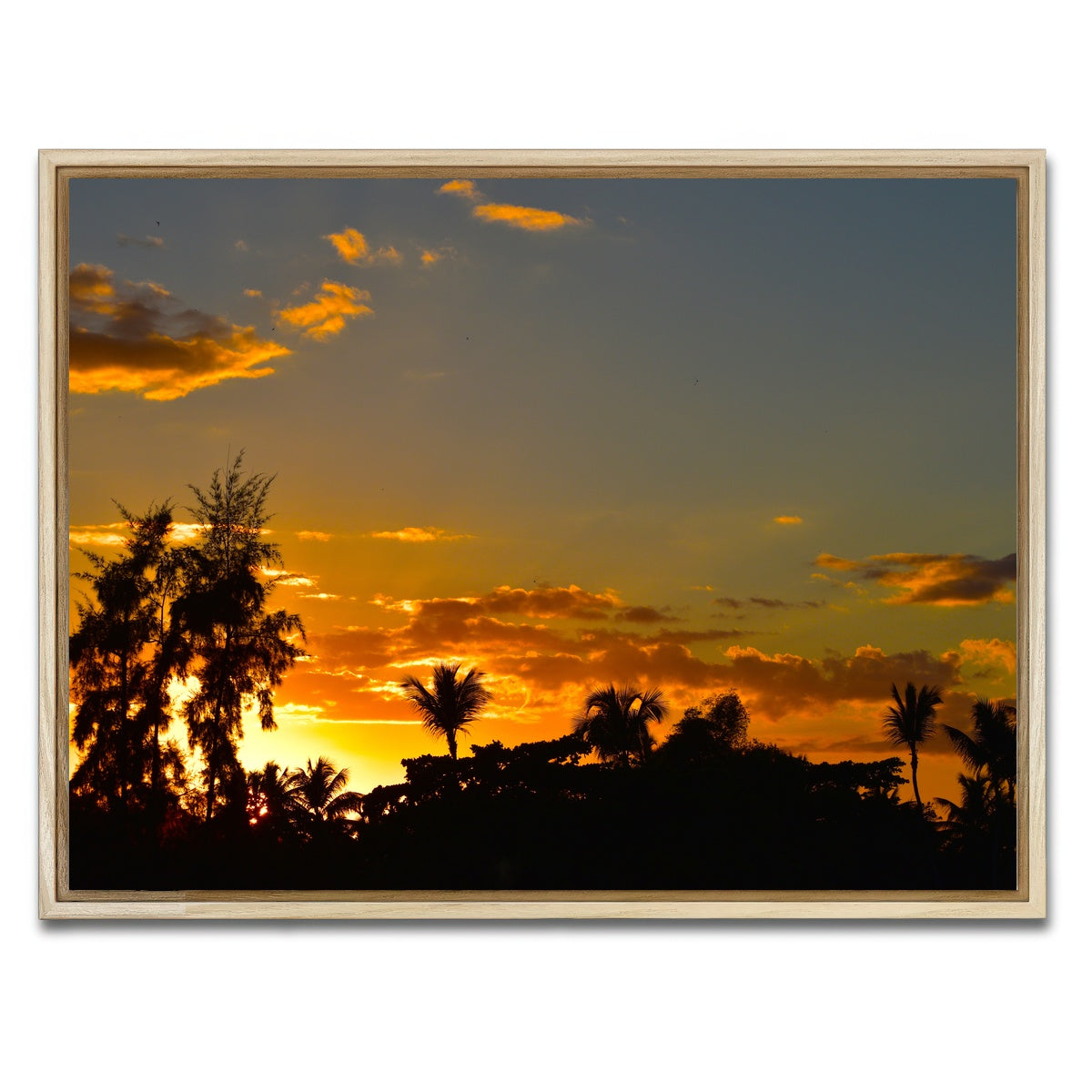 AUTO-MOCKUP WHITE | Dominican Sunset 3 | 1 Piece | Natural Framed Canvas | group=4x3