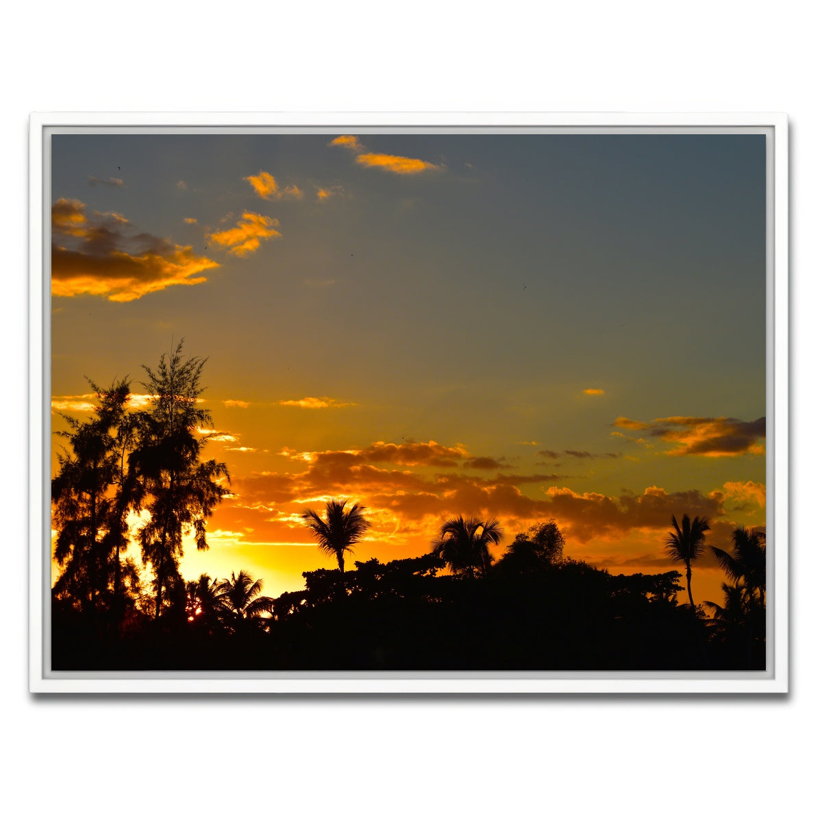 AUTO-MOCKUP WHITE | Dominican Sunset 3 | 1 Piece | White Framed Canvas | group=4x3