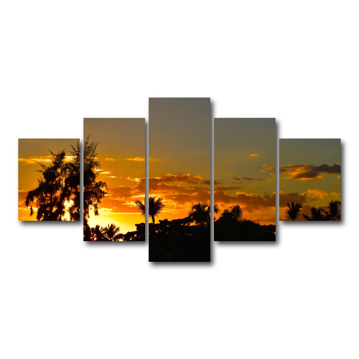 AUTO-MOCKUP WHITE | Dominican Sunset 3 | 5 Piece | Gallery Wrap Canvas | group=5_short
