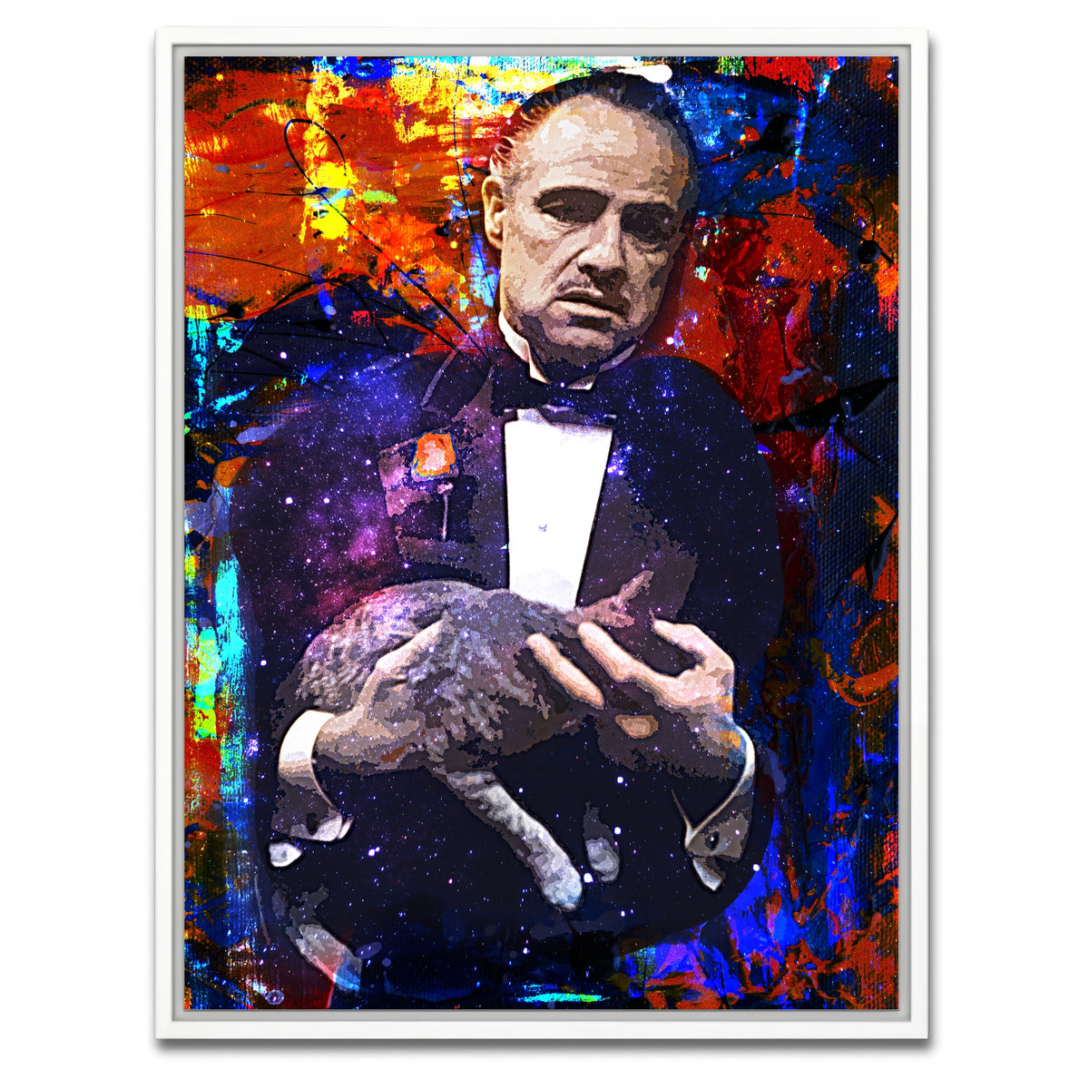 AUTO-MOCKUP WHITE | Don Corleone | 1 Piece | White Framed Canvas | group=3x4