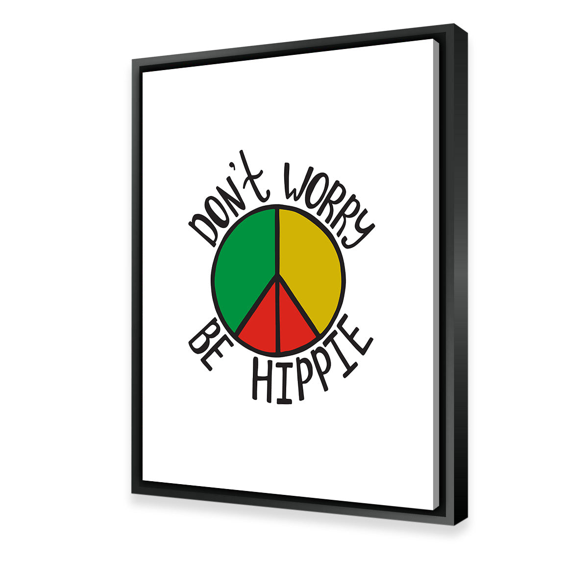 Don't Worry Be Hippie Wall Art
