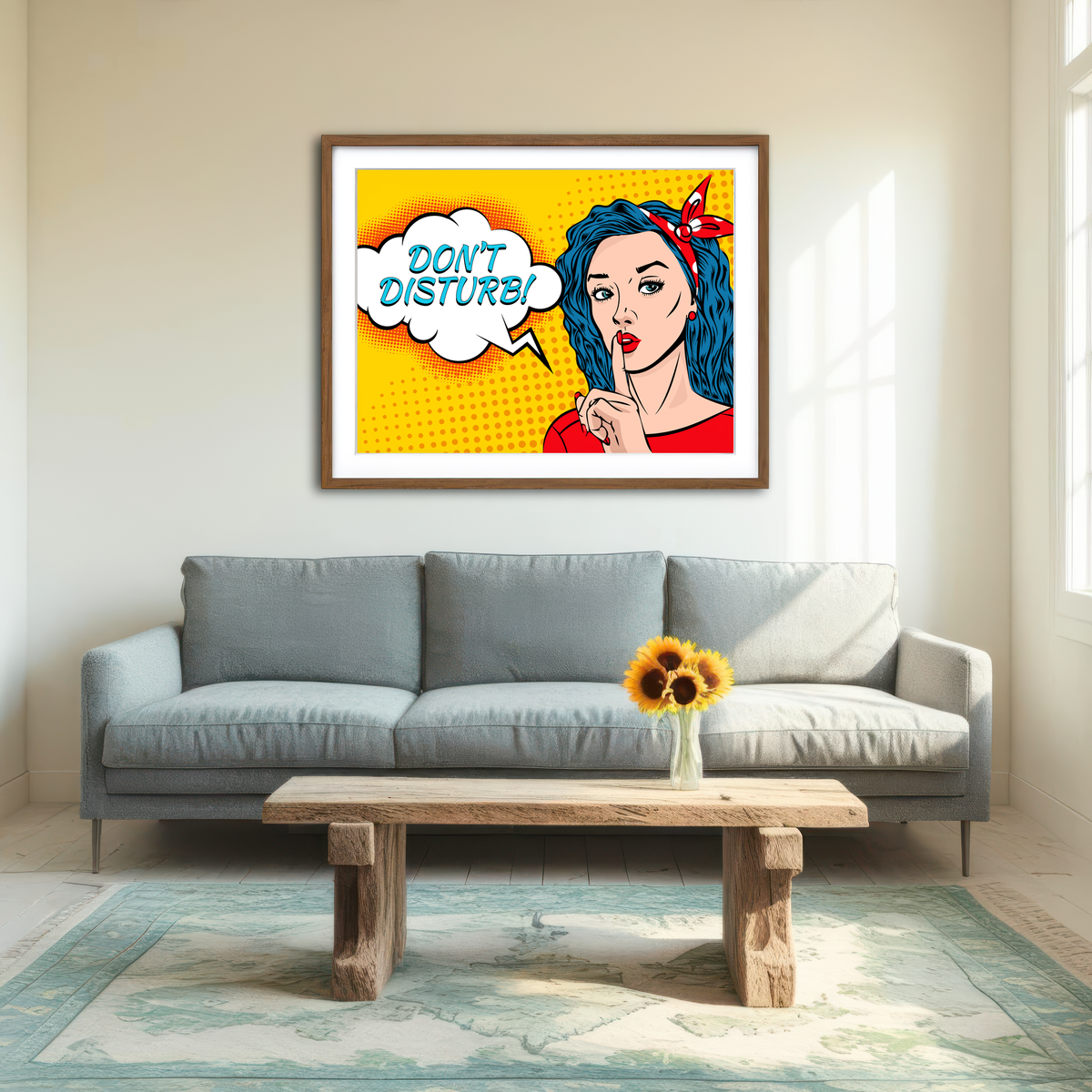 AUTO-MOCKUP ROOM | Don't Disturb Wall Art