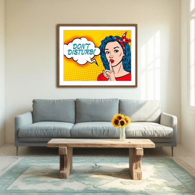 AUTO-MOCKUP ROOM | Don't Disturb Wall Art