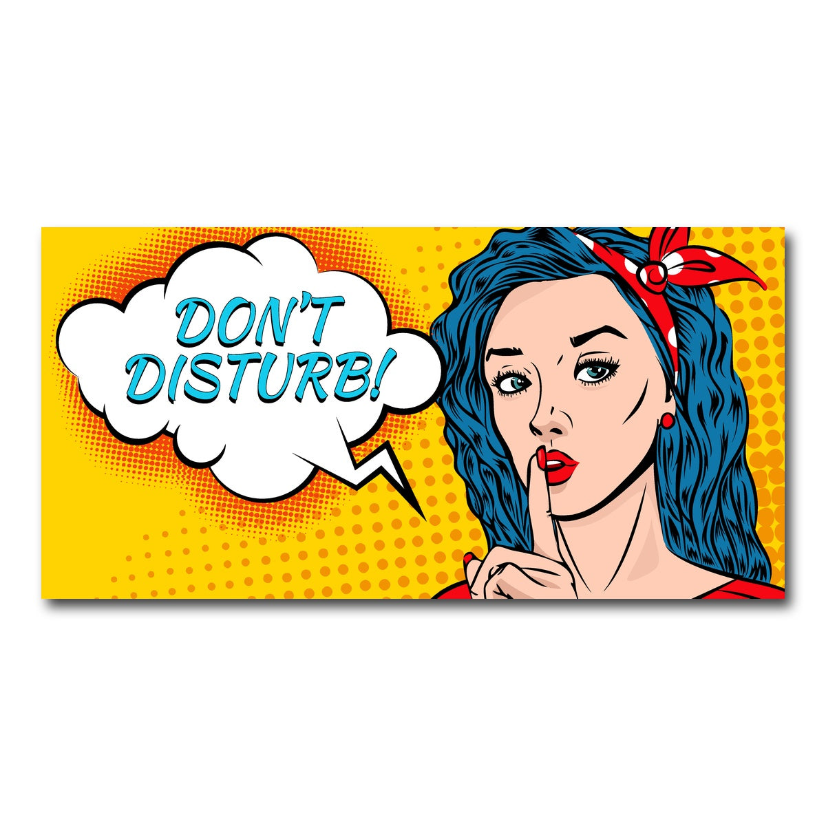 AUTO-MOCKUP WHITE | Don't Disturb | 1 Piece | Gallery Wrap Canvas | group=2x1