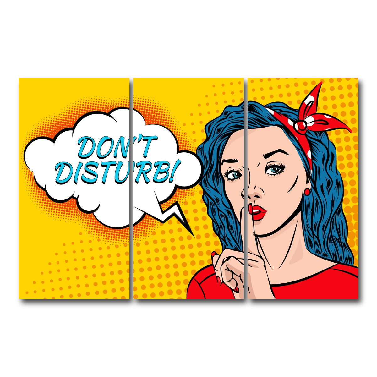 AUTO-MOCKUP WHITE | Don't Disturb | 3 Piece | Gallery Wrap Canvas | group=12x24