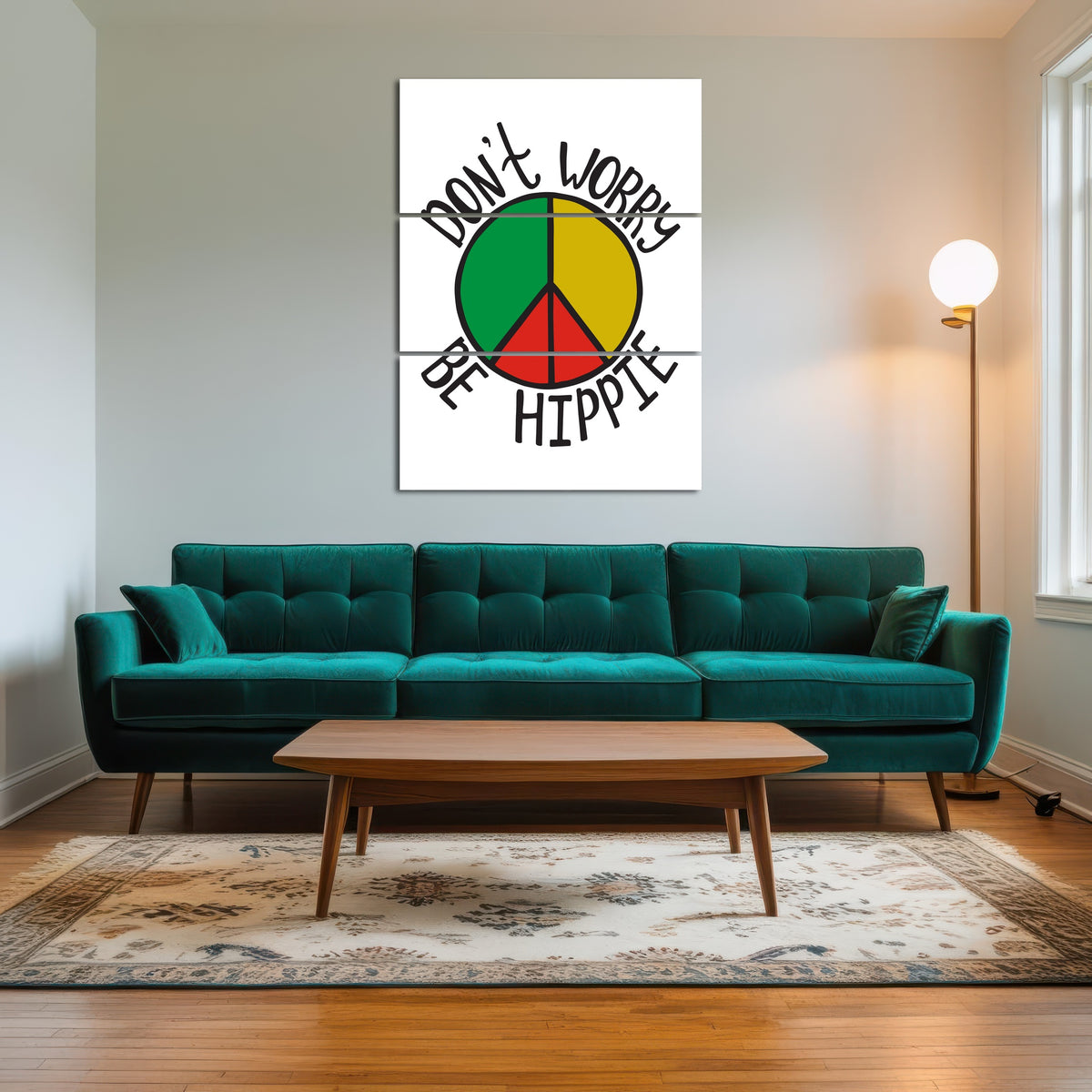 AUTO-MOCKUP ROOM | Don't Worry Be Hippie